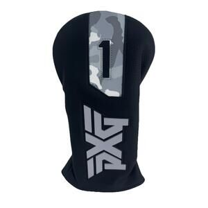 PXG Driver Head Cover #1 Gray Letters Camo Quick-Stick Cart Magnet Mint B8